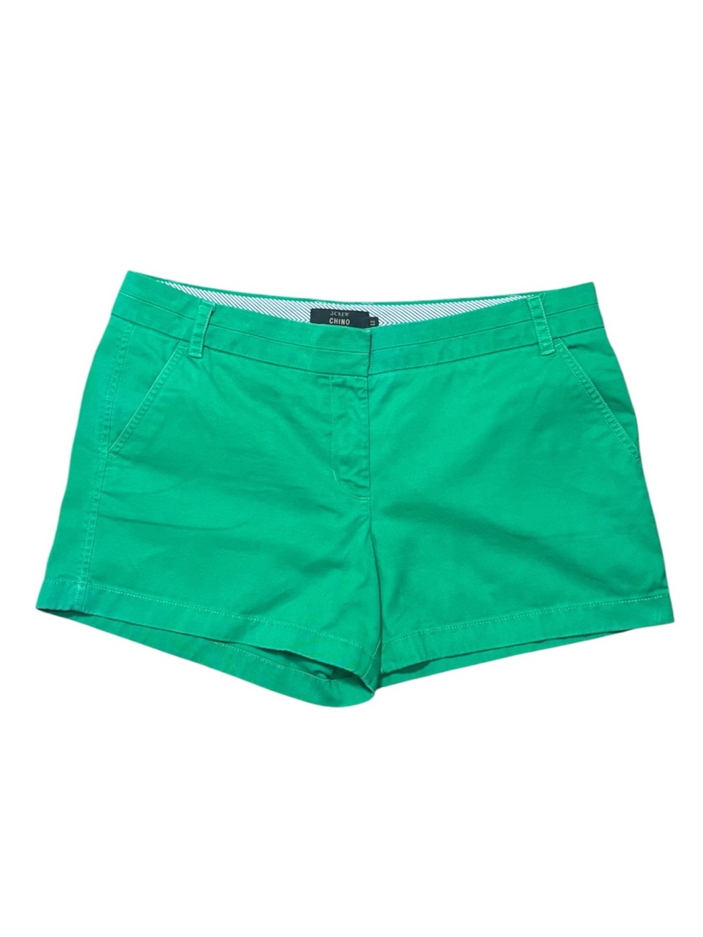 J. Crew Bright Green Chino Cotton Summer Shorts Beach Vacation Casual shorts